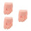 3Pcs Reusable Silicone Nail Practice Foot Model Beige for Pedicure 10
