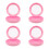 4Pcs Compact Pink Retainer Container Clear Case for Mouth Guards 6