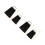4Sets Lightweight Black Cowbell with Stick Kids Hand Percussion 5