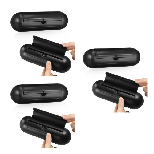 6Pièces Caches Boîtes Câbles Noir Anti- Usage Extérieur 2