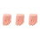 3Pcs Reusable Silicone Nail Practice Foot Model Beige for Pedicure 8