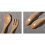 2Pcs Wooden Flatware Set Khaki Children Spoon Fork Simple Kitchen 4