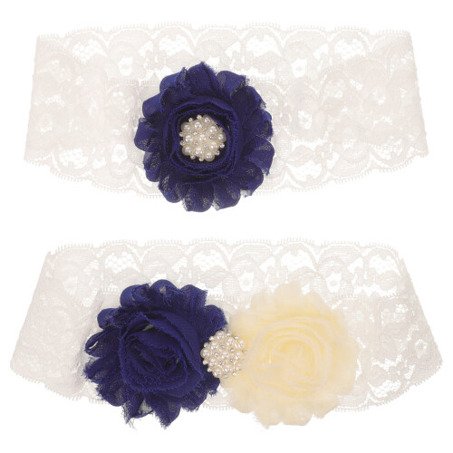 8Pcs Lace Bridal Garters for Bride Wedding Bride Flexible Adjustable 1