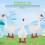 5Pcs White Plastic Goose Figurine Realistic Desktop Home Decor Craft 7