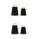 4Sets Lightweight Black Cowbell with Stick Kids Hand Percussion 7
