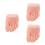 3Pcs Reusable Silicone Nail Practice Foot Model Beige for Pedicure 6