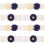 8Pcs Lace Bridal Garters for Bride Wedding Bride Flexible Adjustable 6