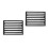 2Pcs Black Iron Fireplace Grate Rectangular Firewood Grate for Cooking 7
