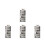 4Pcs Plastic Abandoned Ruins Model Buildings for Train Set Diorama 5