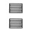 2Pcs Black Iron Fireplace Grate Rectangular Firewood Grate for Cooking 8
