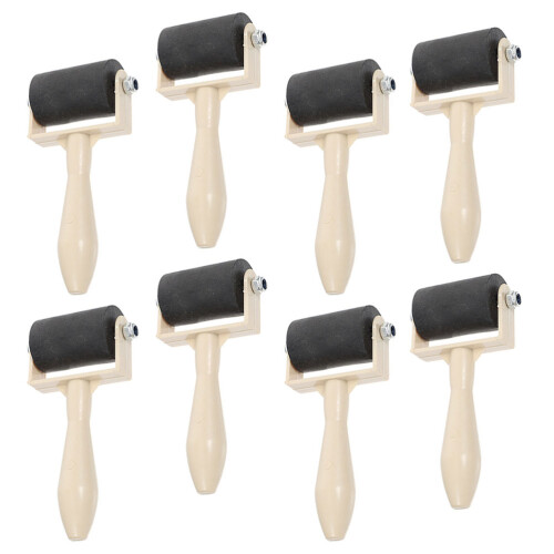 40Pcs Replaceable Rubber Brayer Rollers Portable Compact Craft Tools 1