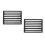 2Pcs Black Iron Fireplace Grate Rectangular Firewood Grate for Cooking 6