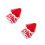 2Pcs Red Wedding Veils Short Double Layer Tulle Veil for Brides 6