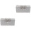 2Pcs Stylish Silver Wedding Evening Bag with Chain for Formal Events 3