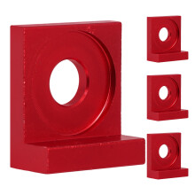 12St Motorfiets Kettingspanner Kit Rood 12Mm Cnc-Aluminium Achterwiel