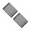 2Pcs Black Iron Fireplace Grate Rectangular Firewood Grate for Cooking 5
