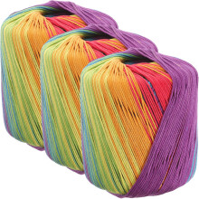 Multicolor Brei- En Haakgaren Katoen Voor DIY Sjaal En Hoed