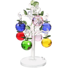 2Sets Kristallen Boom Met Appels, Multifunctionele Binnenhuisdecoratie