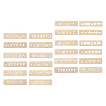 48St Montessori Schrijfbord Hout Letters Cijfers Voor Peuters