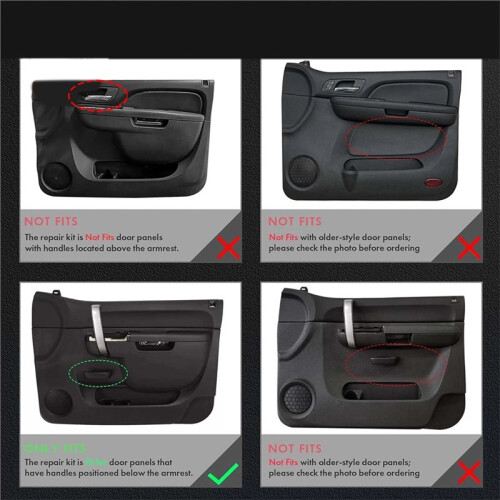 22818466 Front Left Driver Side Armrest Repair Kit Fit for  Silverado 1500 2010-2013 2