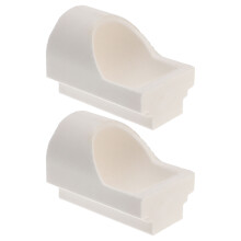2St Witte Zirconia Gietkroezen Set - Kwarts Hoge Temperatuur Gietkroes