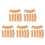 30Pcs Realistic Artificial Thatch Straw Rolls for Miniature DIY Craft 4
