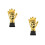 2St Plastic Gouden Keeperhandschoentrophee Voor Jeugdvoetbal Prijs 6