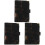 3Pcs Black PU Budget Binder Cover A6 Notebook 6-Rings Shell 4