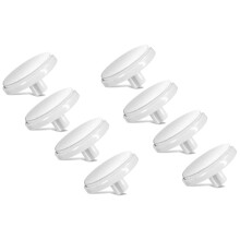 Vervangingsschijven voor Bellasonic 4-in-1 Oplaadbare Elektrische Vijlset - 8 Glanzende Schijven - Wit