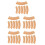 30Pcs Realistic Artificial Thatch Straw Rolls for Miniature DIY Craft 8