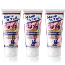Mane 'n Tail Daily Moisture Lotion (3 Pack) with Biotin, Vitamin E, Avocado, Rooibos & Shea Butter - Tames Frizz & Adds Shine (6.5 Oz Each)