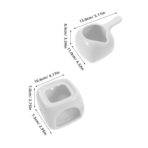 Keramik Aroma Diffuser Weiß, Essigölwärmer, Duftlicht Für Zuhause 2