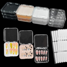 12er Set Drucknägel Aufbewahrungsbox mit 60er Doppelkleber