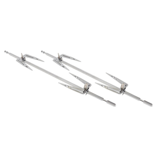 4Ensembles À Viande Rotative Acier Inoxydable Pour Bbq 1