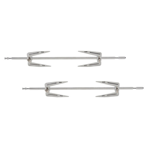 4Ensembles À Viande Rotative Acier Inoxydable Pour Bbq 2