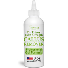 Dr. Entre's Callus Remover Gel: 8oz Extra Strength with Precision Applicator, Callus Remover for Feet, Foot Callus Remover, Foot Care, Pedicure Tools