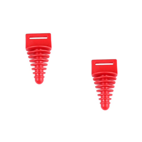 2Pièces Embouts Rouges Pour Silencieux Et Décor D’échappement 2