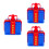 3Ensembles Décor Boîte Cadeau Réaliste 5