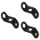 3Pièces Support De Bocal D'huile Métal Noir Fixation 8