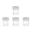 4Pièces Transparente Pour Aquarium Guppys 6