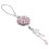 2Pièces Accessoire Suspendu Camélia Cristal Rose Décoratif 1