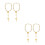 4Pièces Accessoires Croix Décoration Élégante En Alliage 4