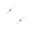 2Pièces Accessoire Suspendu Camélia Cristal Rose Décoratif 6