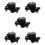 5Pièces Étrier De En Fer Pour Scooter 2 Temps Atv Noir 10