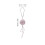 2Pièces Accessoire Suspendu Camélia Cristal Rose Décoratif 11