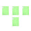 4Pièces Plastique Vert Pour Stockage Peintures Diamant 4