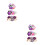 6Pièces Épingles Fleurs Violet Pour Maison 7