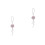 2Pièces Accessoire Suspendu Camélia Cristal Rose Décoratif 10