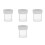 4Pièces Transparente Pour Aquarium Guppys 4