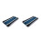 2Pièces Écharpe Rayée Style Confortable Durable 4
